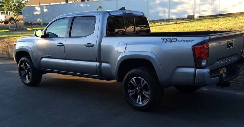 Tacoma short bed length with tailgate down with the speakers