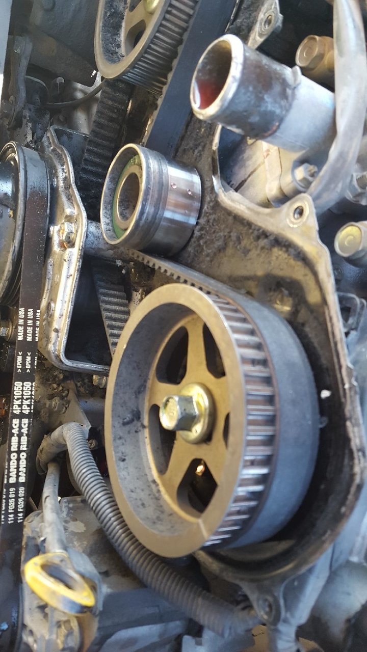 Timing belt shredded