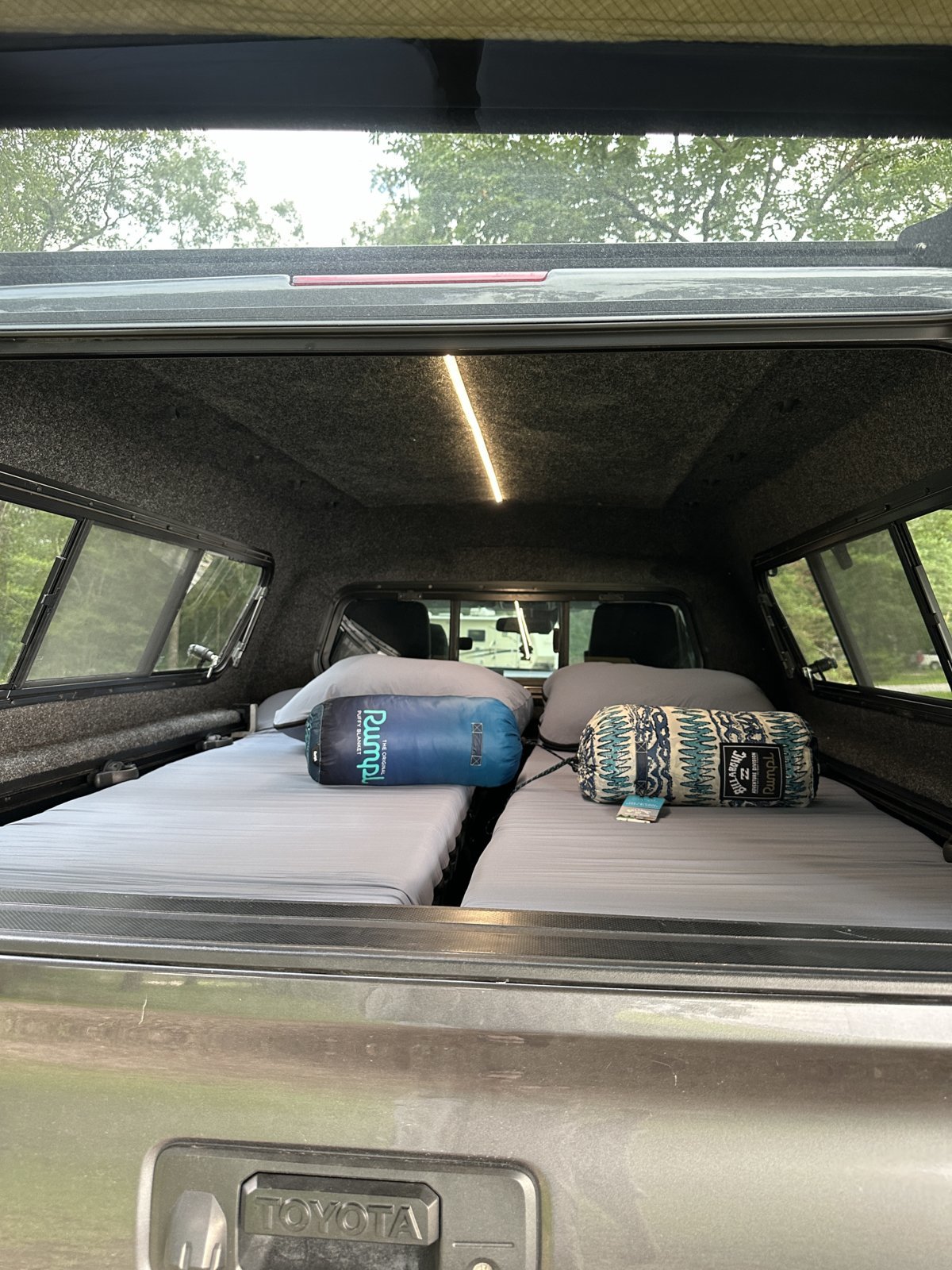 3rd gen Tacoma long bed Ranch Skyline Mid-rise truck camper topper with ...