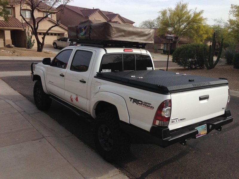 Az Diamondback Se Aluminum Tonneau Cover With Optional Line X Black Finish For 5ft Bed Tacoma World