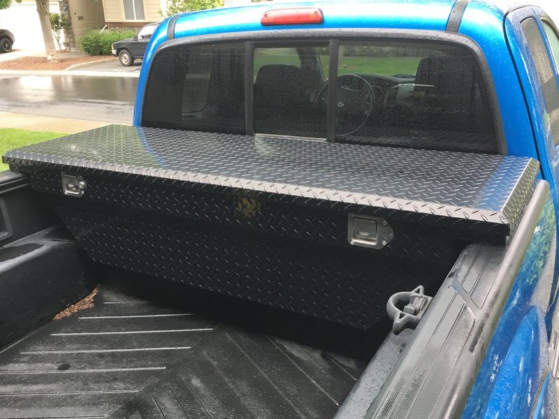 Toyota tacoma with store tool box