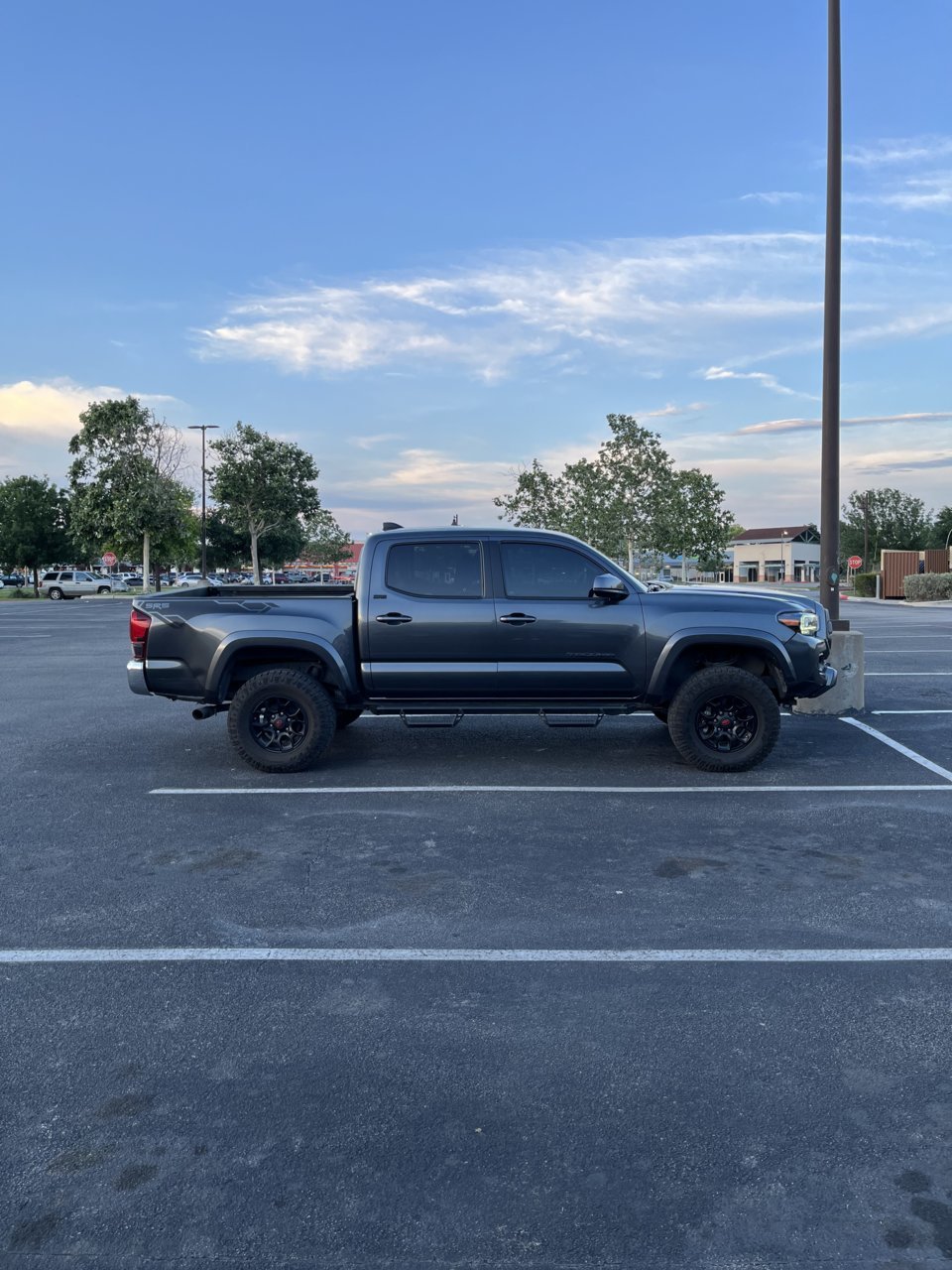 3” Eibach lift with 265s and black wheels | Tacoma World