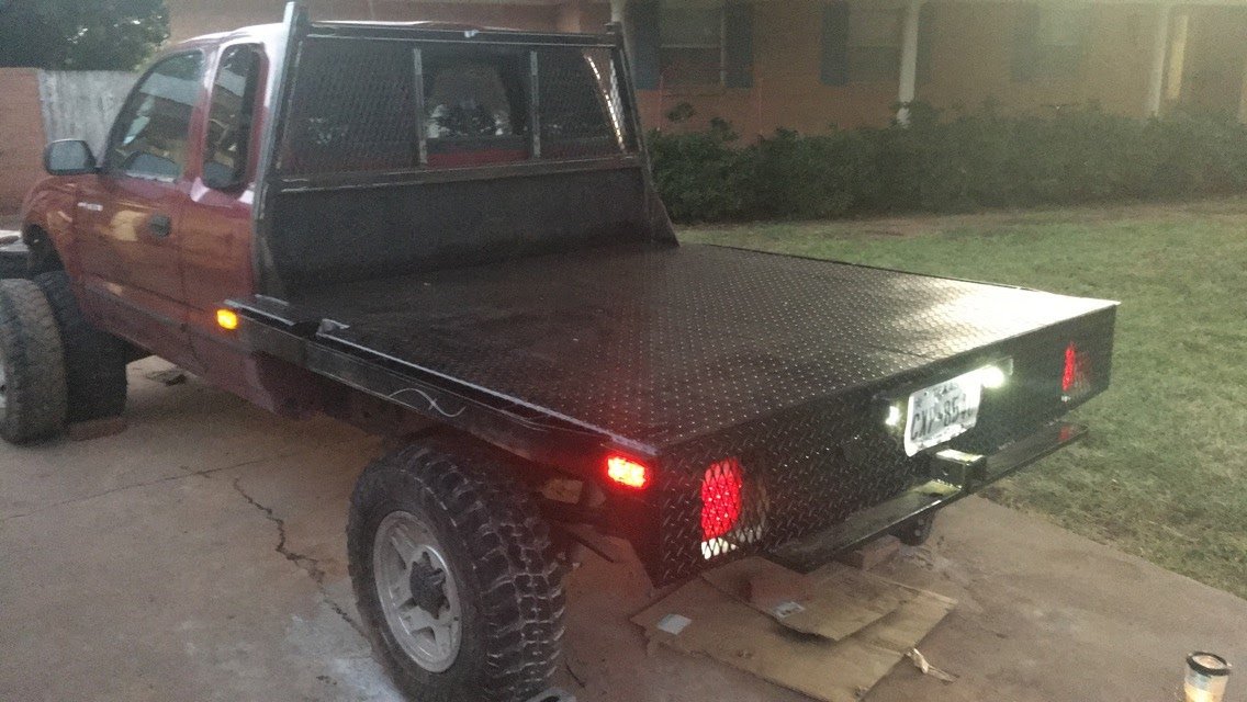 toyota pickup wood flatbed