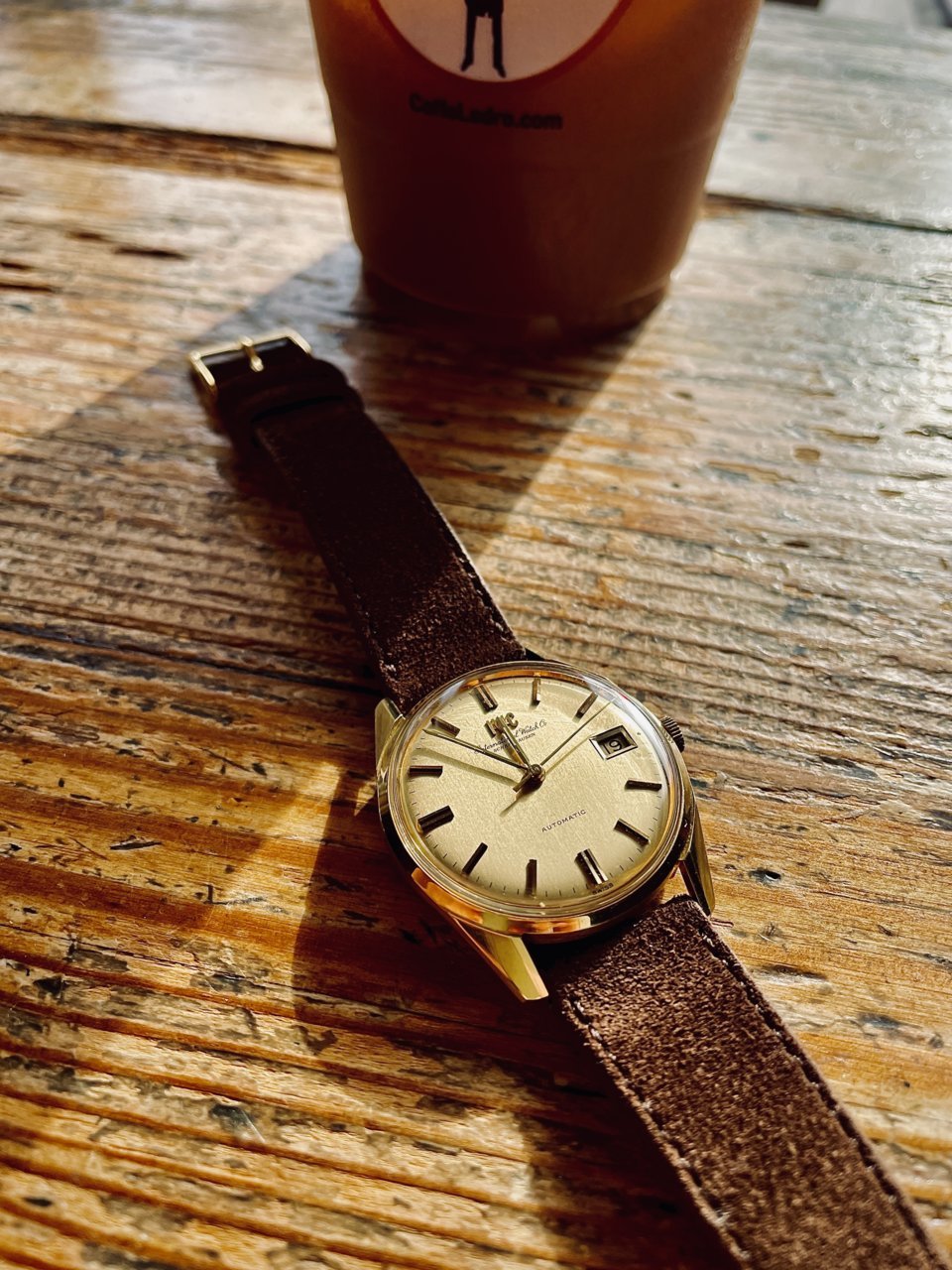 IWC on Choc. Suede.jpg