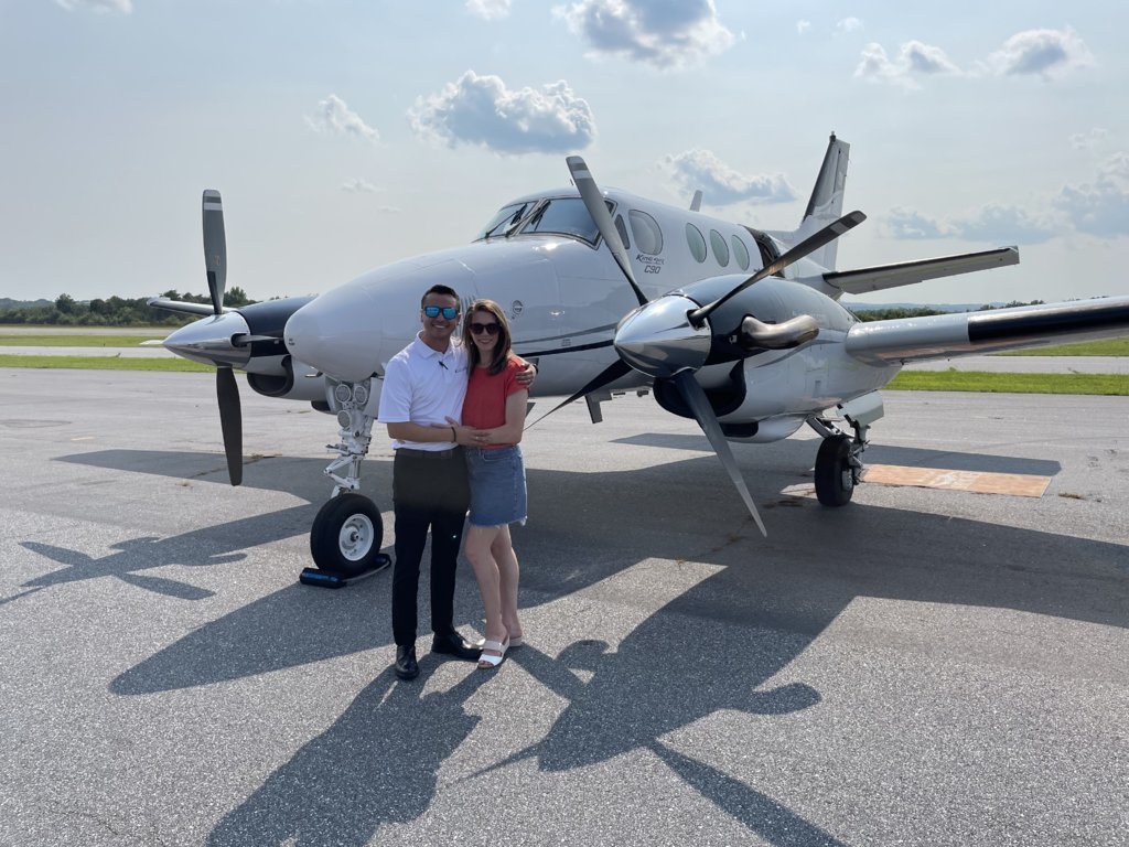 Kara and Jorge in front of the C90.jpg