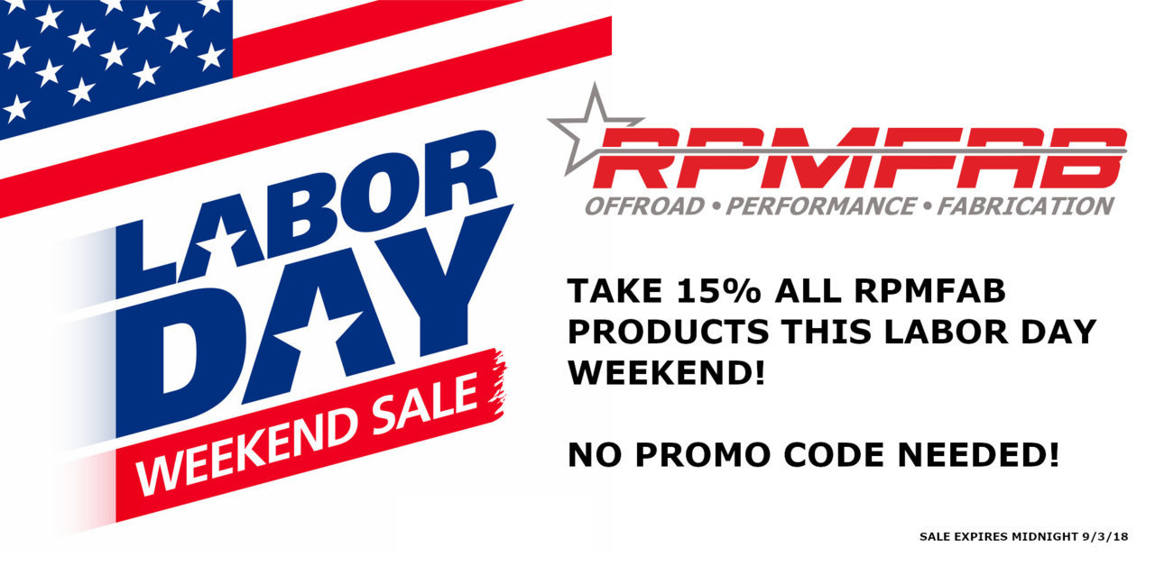 RPMFAB Labor Day Weekend Sale Live Now! World