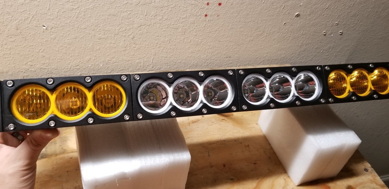 22 Amber/White Baja Designs Clone LED light bar