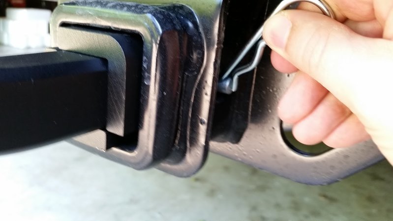 threaded hitch pin lock