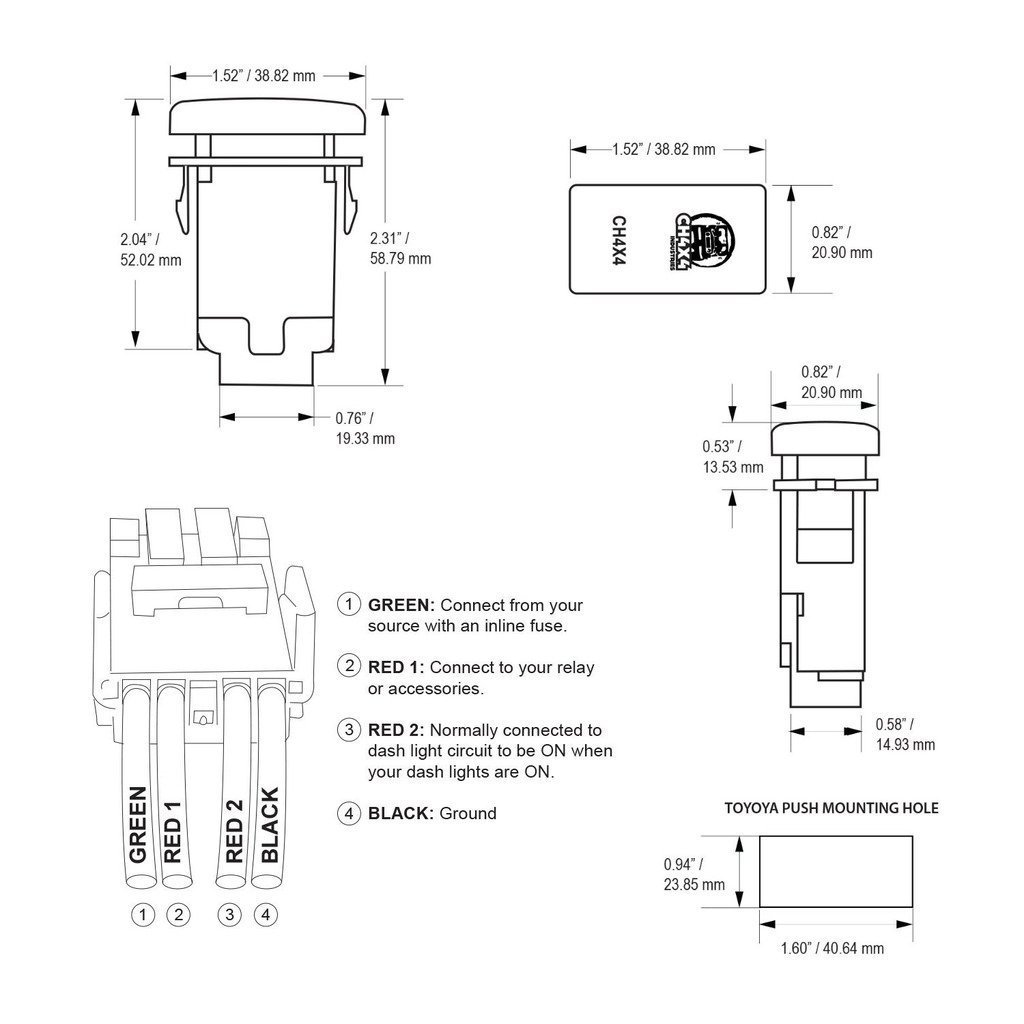 Wiring up CaliRaised LED's w/ OEM Switch | Tacoma World 12v rocker switch fog light wiring diagram 