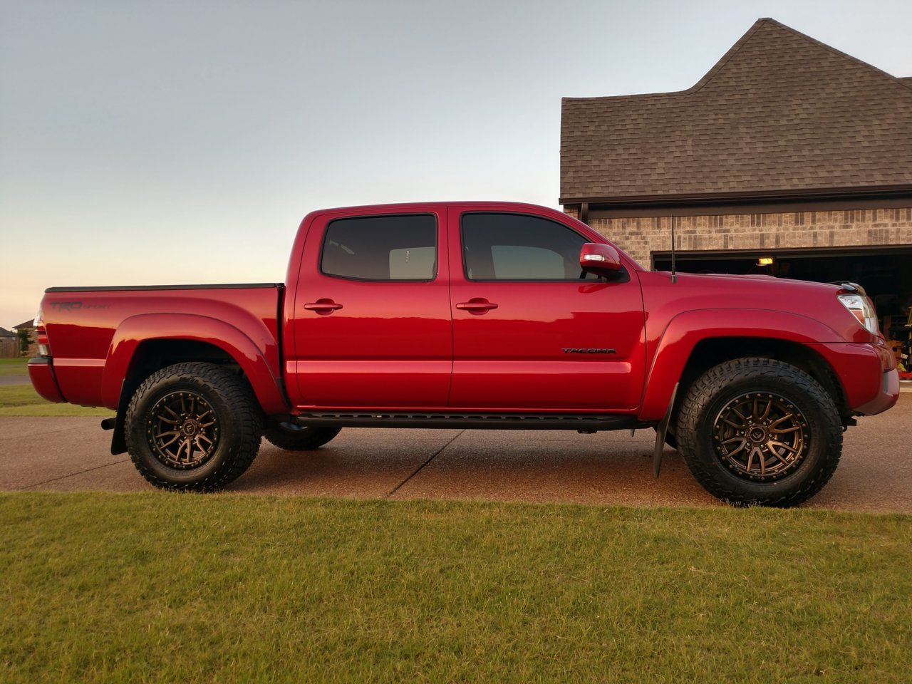 Pic Request: Bronze wheels on a Barcelona Red | Tacoma World