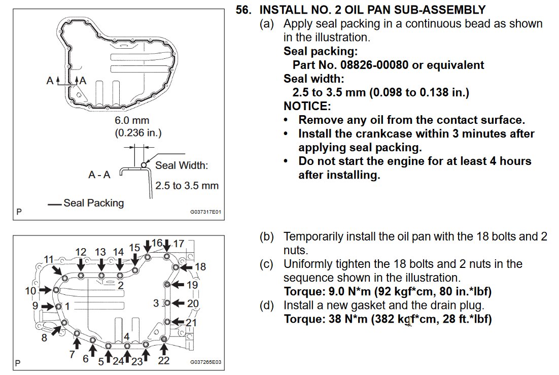 2.7L RWD Oil Pan Replacement | Tacoma World