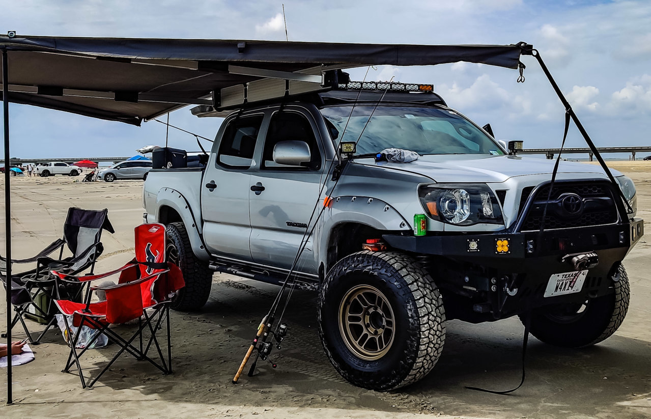 ARB 814301 Retractable Awning 1250 x 2100 mm 4x4 Accessories, self-Standing  Retractable awnings fit onto The Side of Most roof Racks and roof Bars