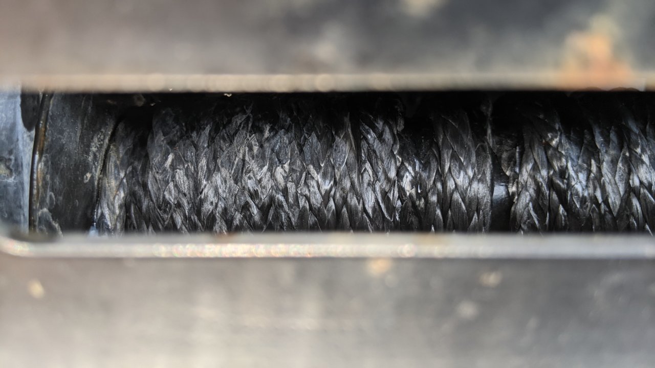 Melted / Damaged Synthetic Winch Rope