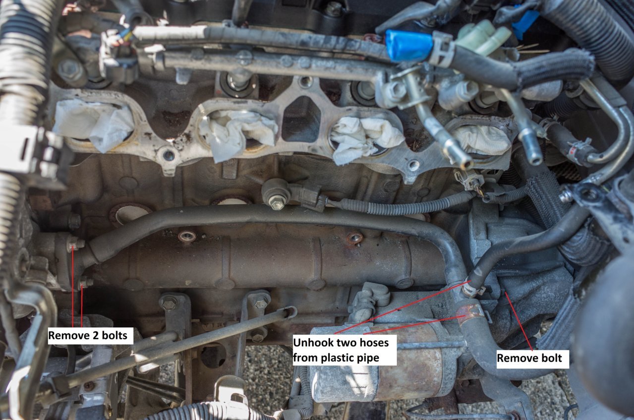 2007 2.7L Coolant Bypass Pipe Replacement Info & Photos | Tacoma World