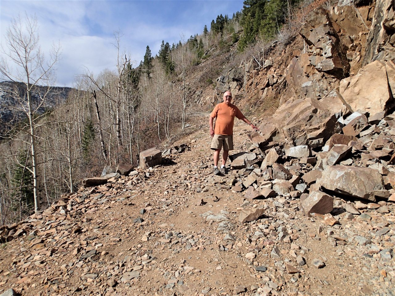 Rick standing in an ALMOST road block.jpg