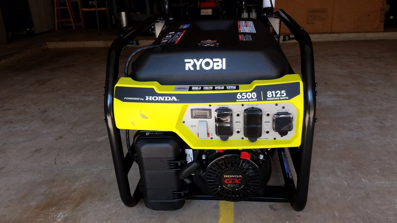 Ryobi generator with honda GX390 engine World