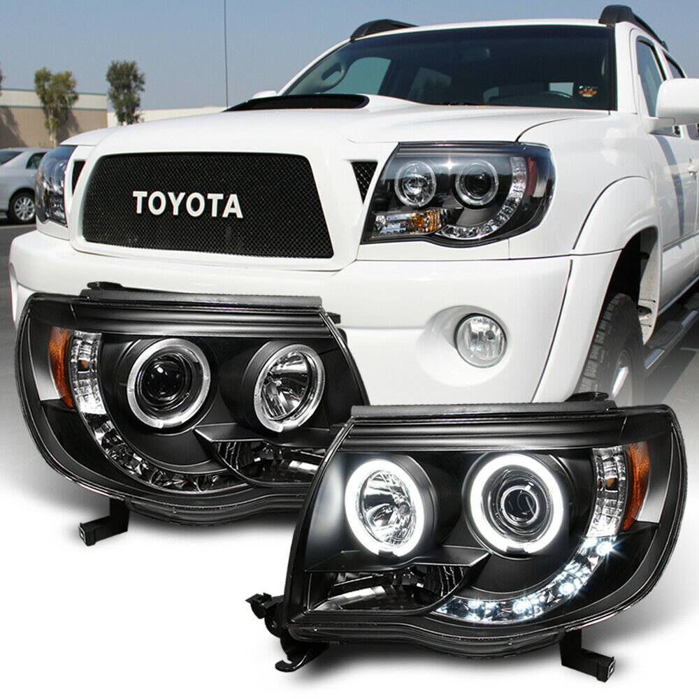 Toyota LED Halo Projector Headlights lamps Pre Runner (LED