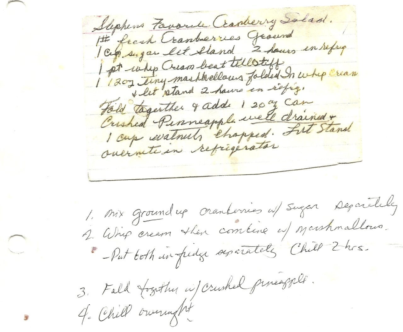 My Dad's Green Jello Salad/Dessert Recipe (too weird for most, but is ...