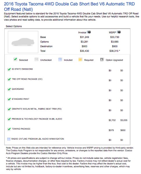 Costco Auto Services >> Costco Auto Buying Service On A 3rd Gen Page 2 Tacoma World Costco Auto Services >> Costco Auto Buying Service On A 3rd Gen Page 2 Tacoma World