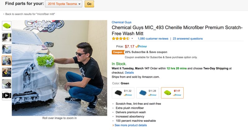 Chemical Guys MIC_493 Chenille Microfiber Premium Scratch-Free