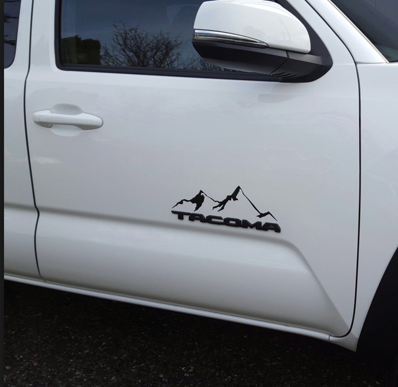 2 sticker Mountain Decals for 2016 Toyota Tacoma Emblems