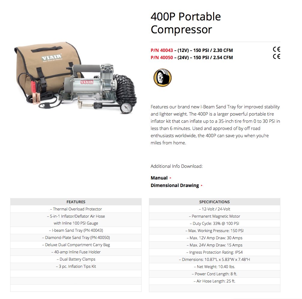 400P Portable Compressor