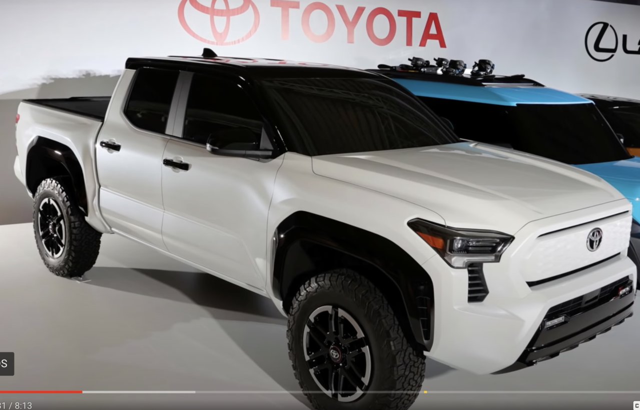 Official BEV Toyota truck in 2025/2026 styled World