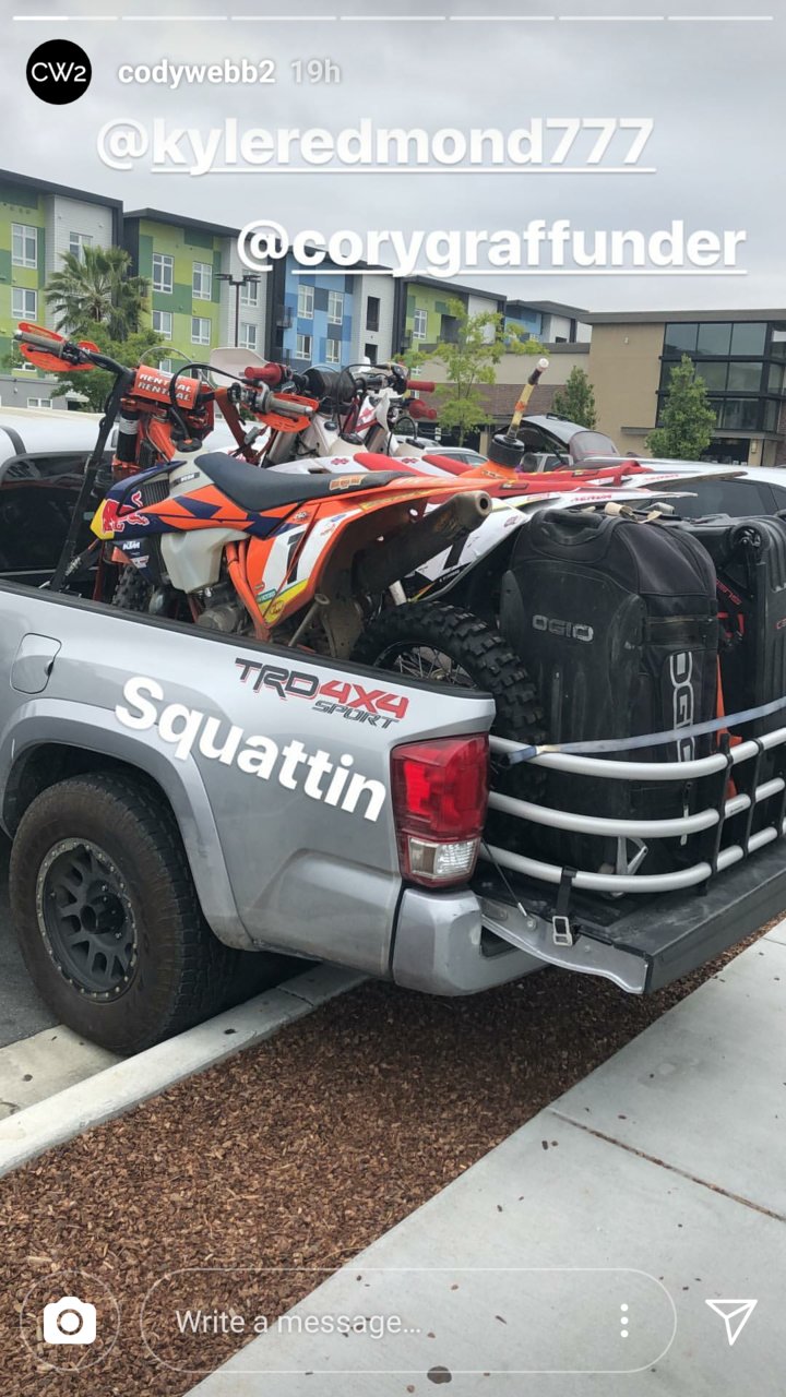 3 dirt bikes in best sale truck bed