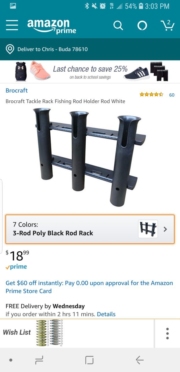 Brocraft Hitch Mount 6 Pole Rod Holder/Hitch Fishing Rod Holder