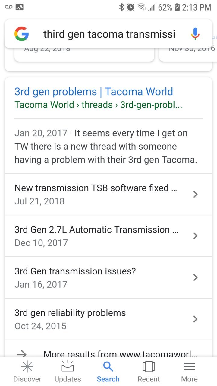 2018 tacoma manual transmission problems