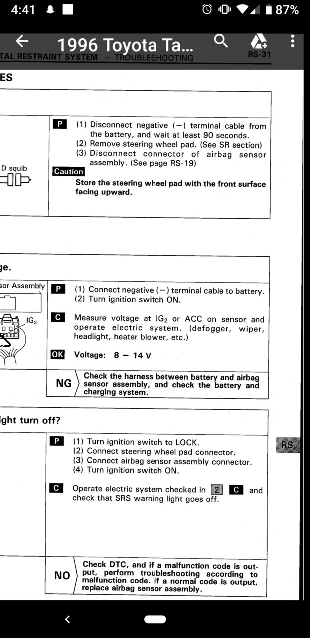 1996 Wiring Diagram, Circuits and Part Locations | Tacoma World