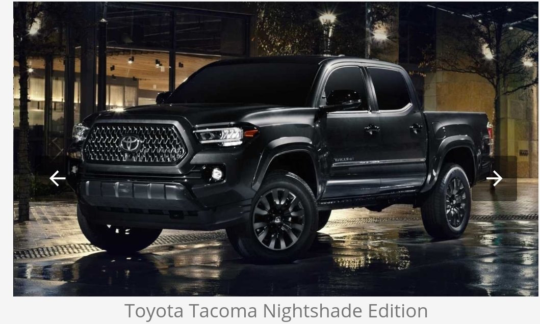 2021 Toyota Tacoma Nightshade Colors