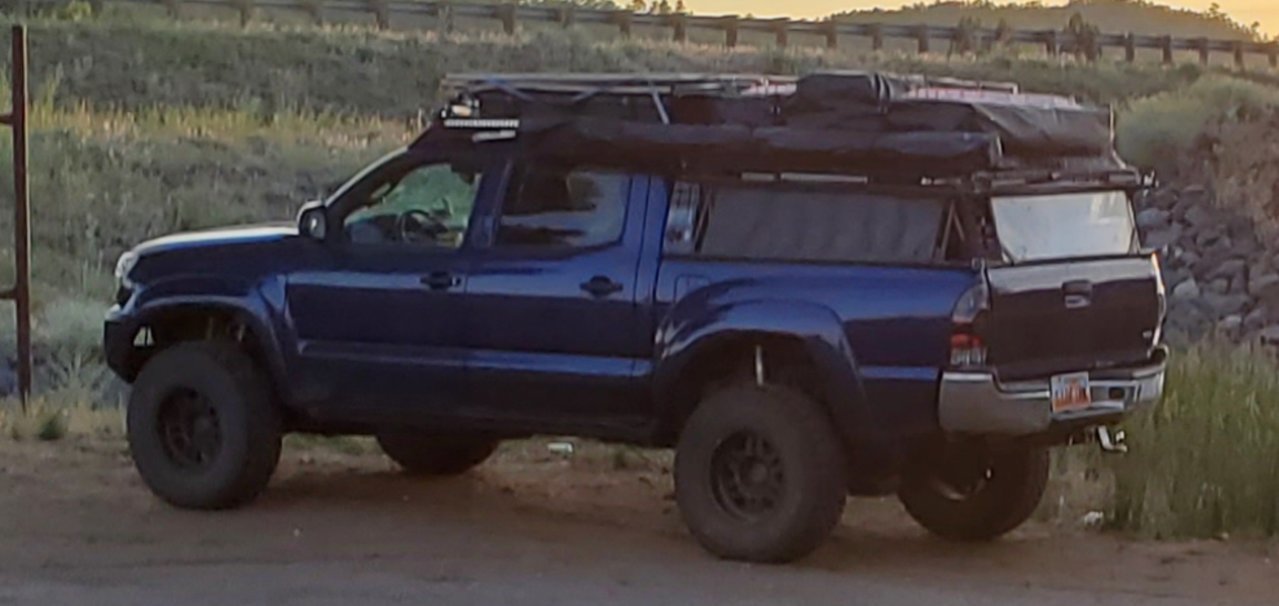 Roof top tent on tacoma outlet cab