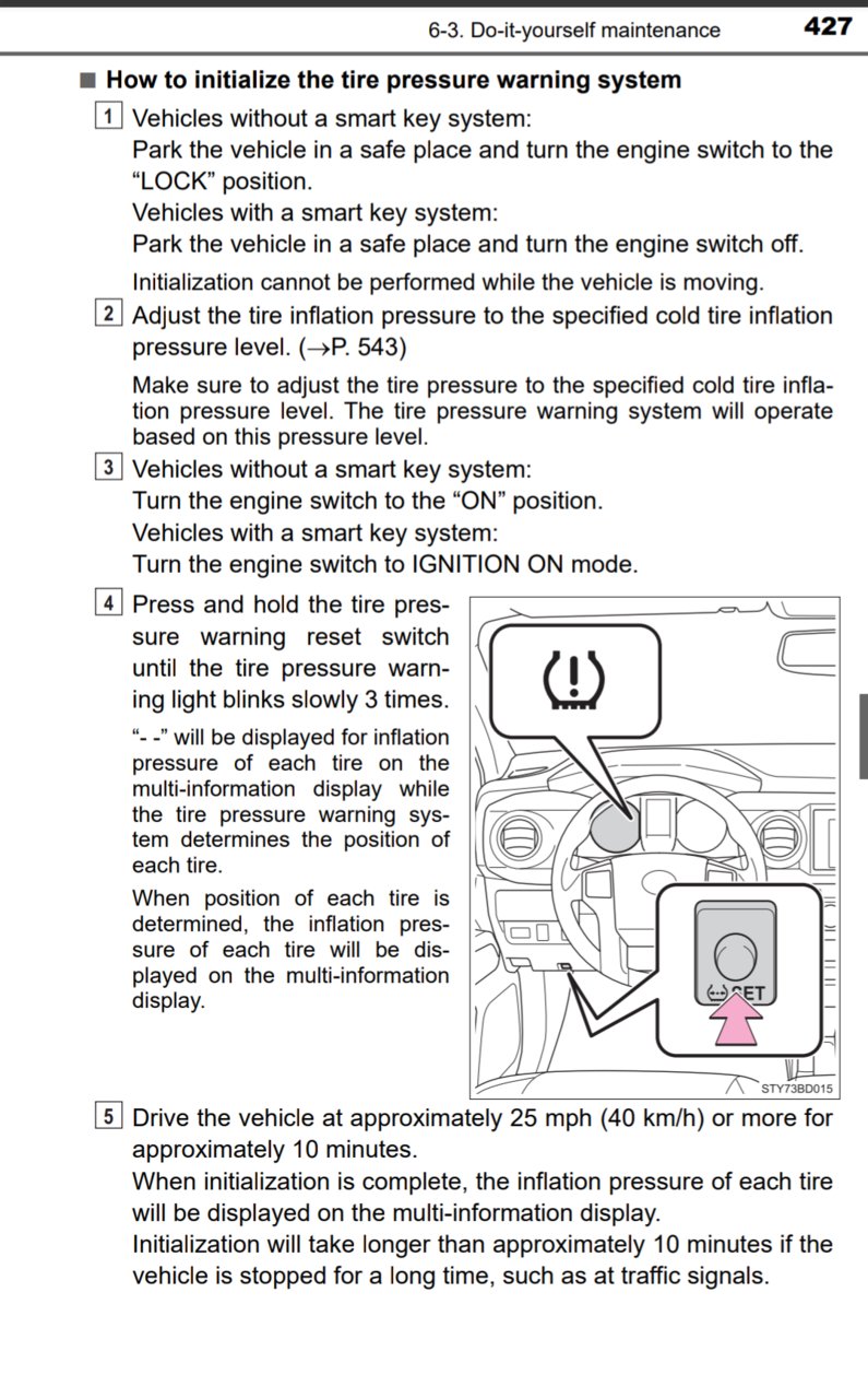 Tire Rotation / TPMS reset tool? World