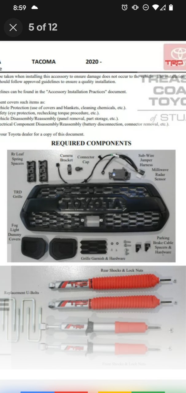 TRD Lift Kit Question, Page 2