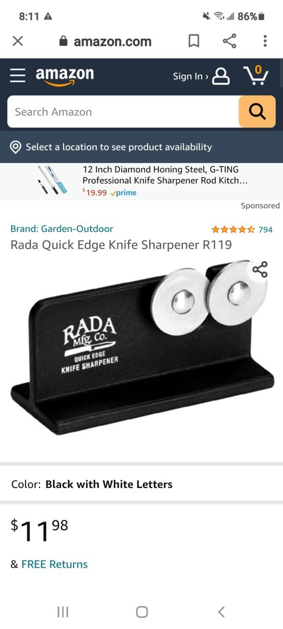 Vintage Rada MFG Co Quick Edge Knife Sharpener R119