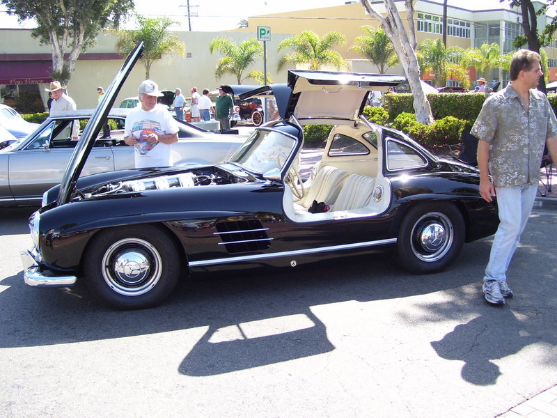 Seal Beach Car Show 2008 Mercedes 1955 Mercedes 300SL Gull Wing.jpg