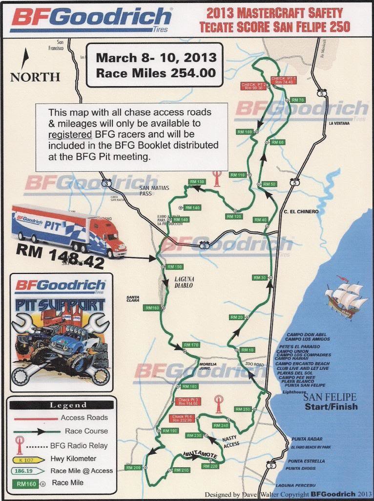 SCORE International: 2023 San Felipe 250- Full Entry List and Race Course  Map