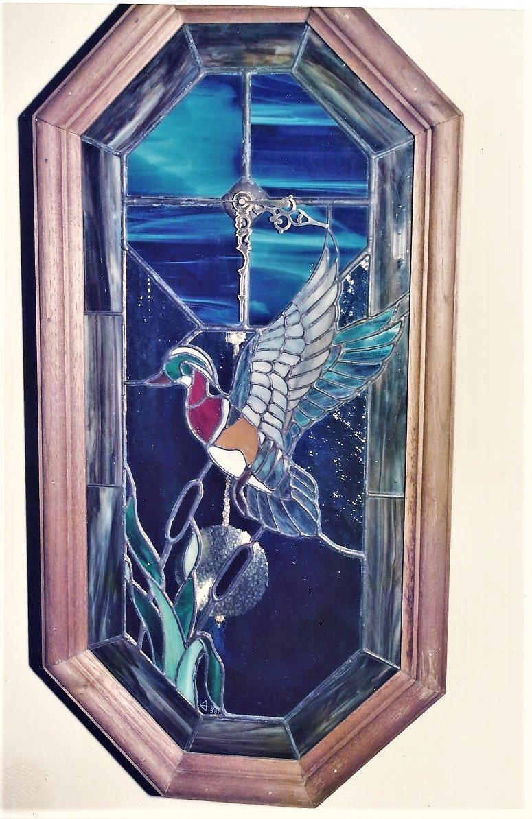 Stained Glass Wood Duck Clock 001 (2).jpg