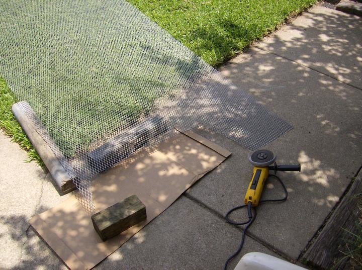 Step 3 - Expanded Metal cut out and trimmed to fit.jpg