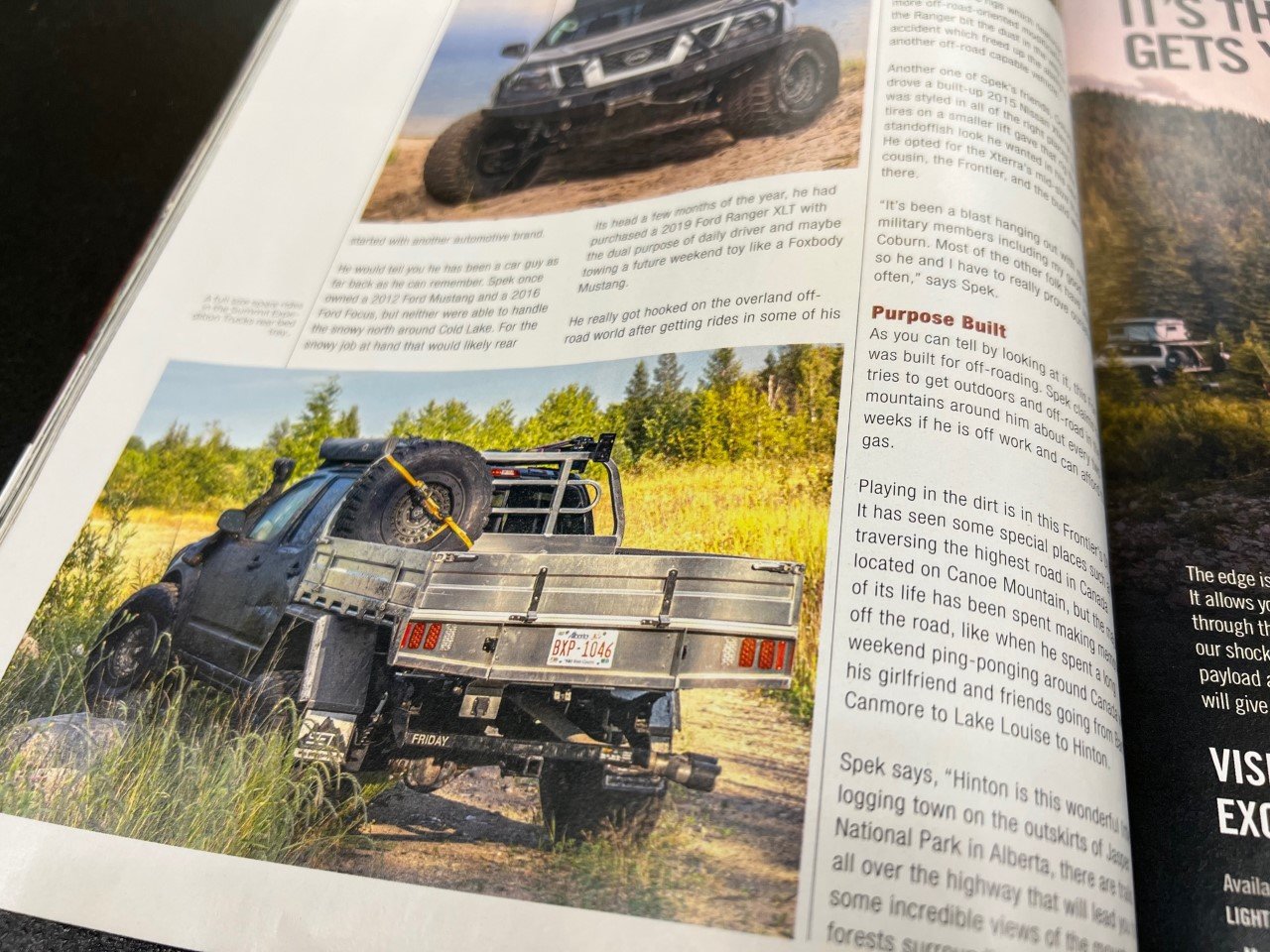 SUMMIT EXPEDITION TRUCKS NISSAN FRONTIER TREAD MAGAZINE FLAT BED UTE TRAY 5.jpg