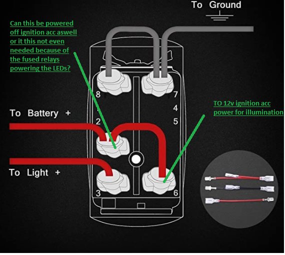 Wiring Amber White 3 Wire LED Bar Help with diagram Tacoma World