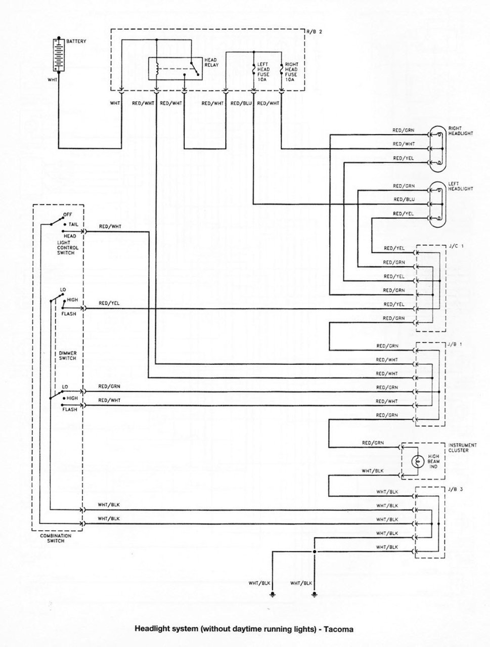 Tacoma 1995 electrical diagram Headlight system.jpg