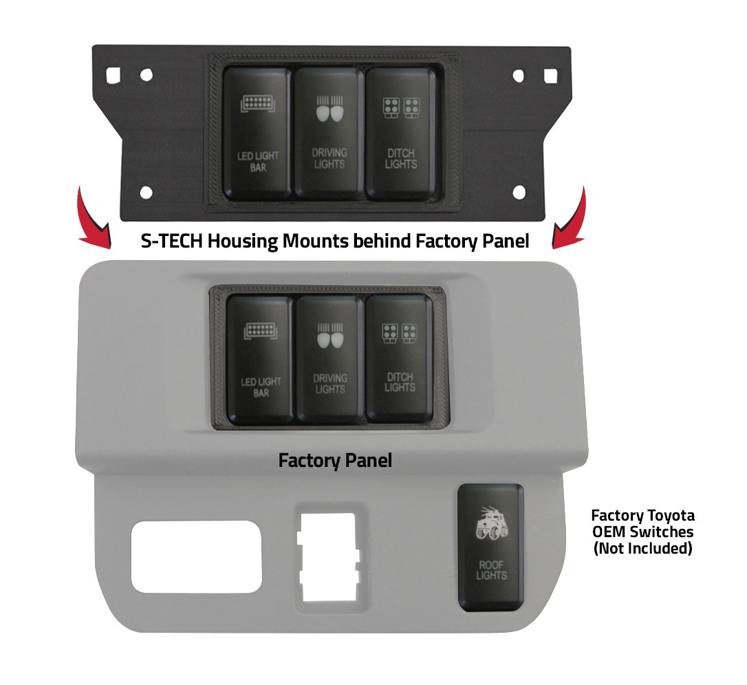 Tacoma 4 Switch with factory housing OEM switches.jpg