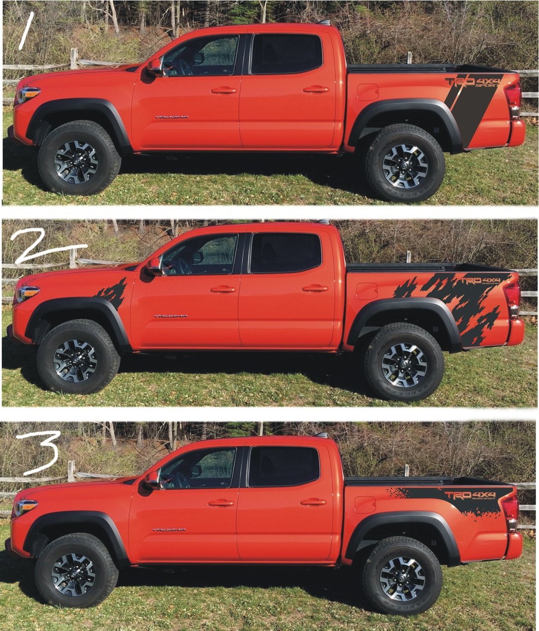 Side Stripes Vinyl Decal For Toyota Tacoma Sr5 Trd Trd Pro Off Road