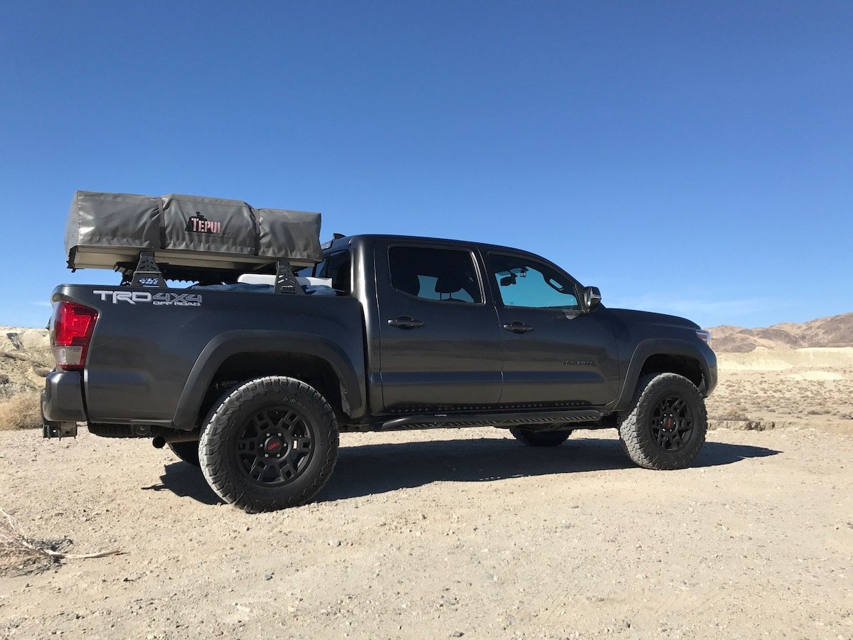 Tacoma roof outlet top tent