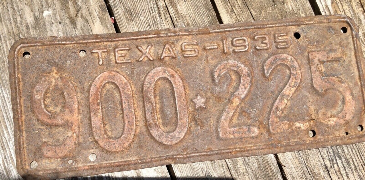 Antique Texas plate want to mount to the front of my Tacoma (2020