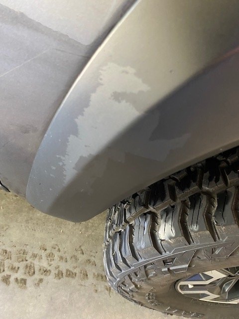 Paint Coming Off Fender Flare 