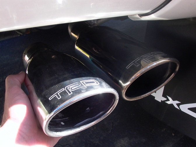 Trd Etched And Sr5 Stainless Exhaust Tips Tacoma World