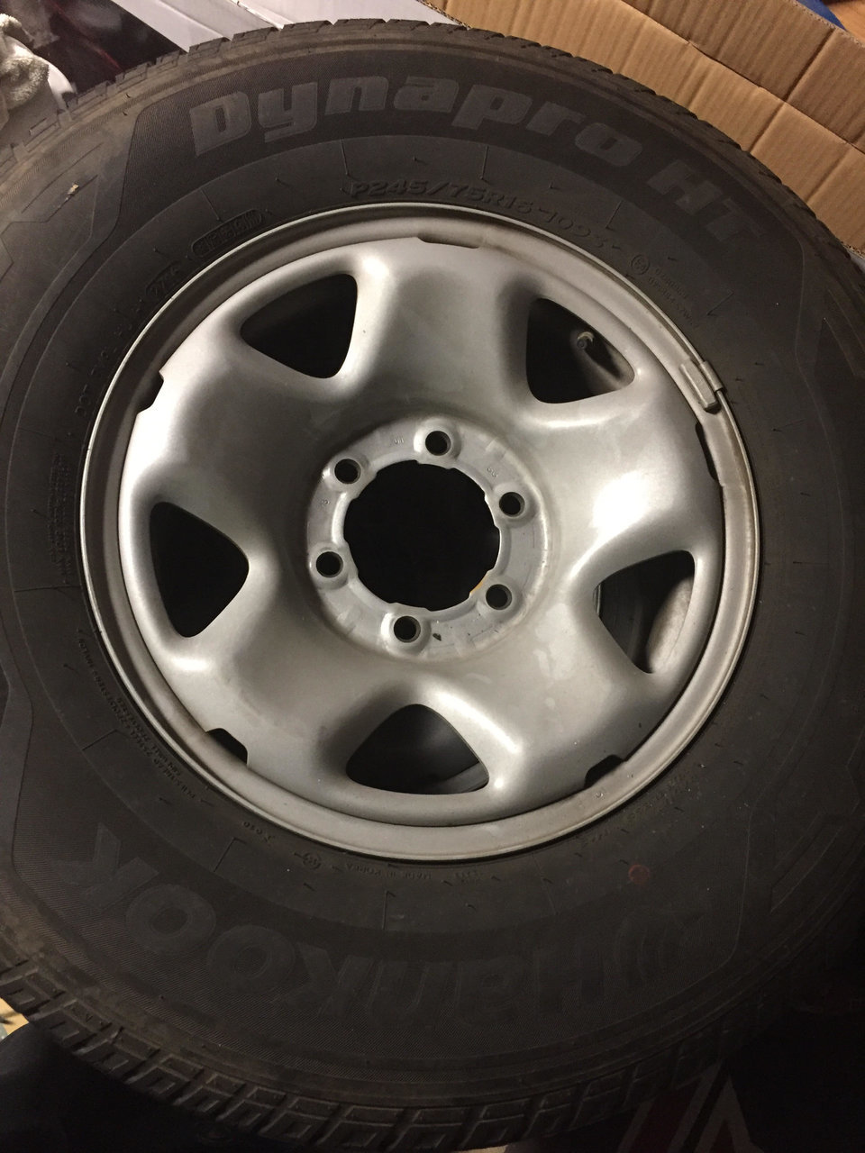 245 75 R16 Hankook Dynapro Ht On Steel Rims W Tpms Tacoma World